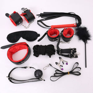 Erotic Toys For Adults Handcuffs , Nipple Clamps , Whip , Gag of Bdsm, Sex mask , Bondage Rope ,Collar Bdsm Bondage