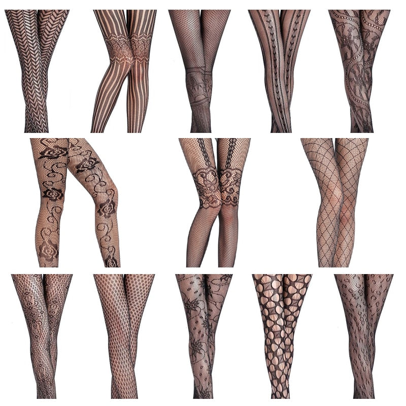 Women's Elastic high waist Transparent stockings